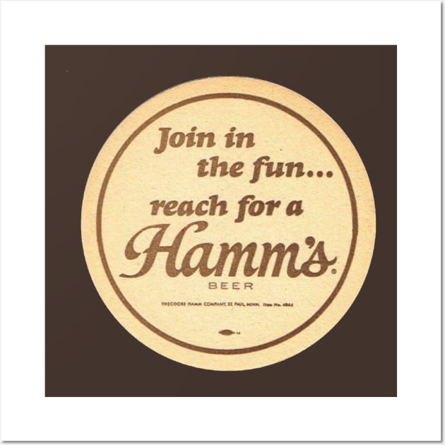 Join the Fun! Reach for a Hamm's Beer Wall Art by Eugene and Jonnie Tee's